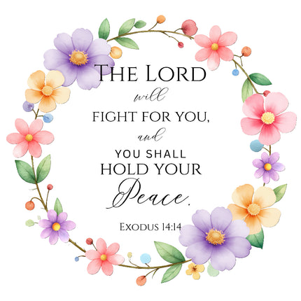 bible verse cotton quilt block