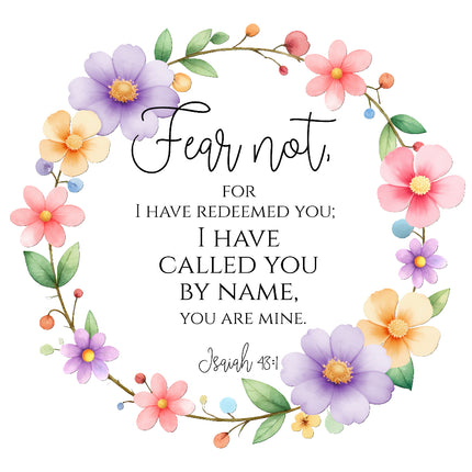 bible verse cotton quilt block