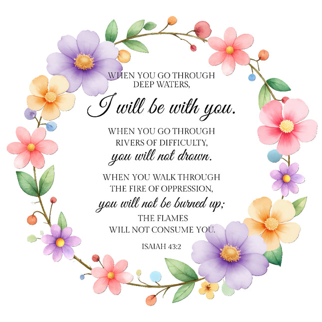 bible verse cotton quilt block