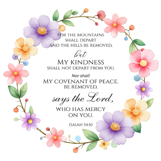 bible verse cotton quilt square