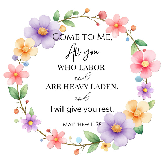 bible verse cotton quilt square