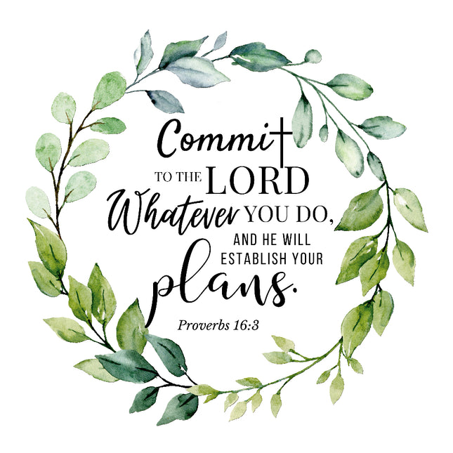 bible verse cotton fabric block