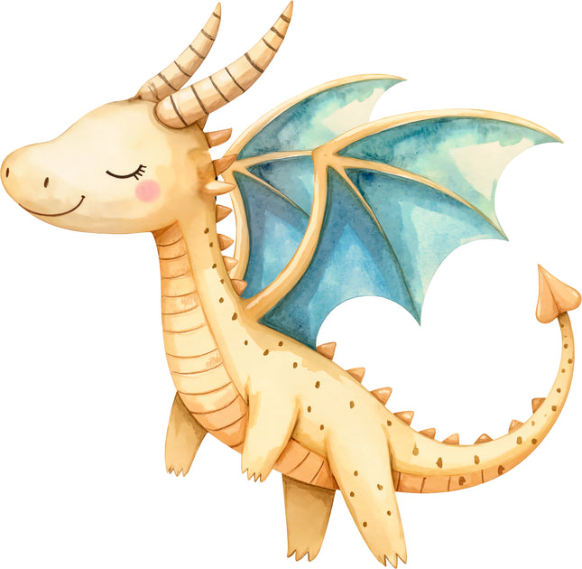 Baby Dragon 100% Cotton Fabric Panel Block Quilt Square AA930
