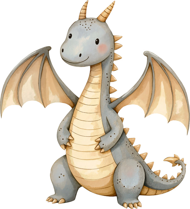 Baby Dragon 100% Cotton Fabric Panel Block AA931