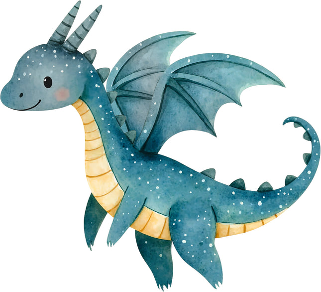 Baby Dragon 100% Cotton Fabric Panel Block Quilt Square AA934