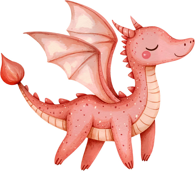 Baby Dragon 100% Cotton Fabric Panel Block Quilt Square AA937