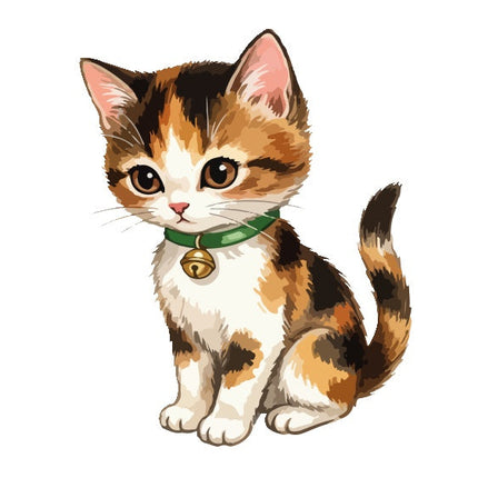 Calico Cat 100% Cotton Fabric Panel Block Quilt Square AAA136