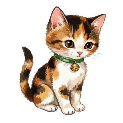 Calico Cat 100% Cotton Fabric Panel Block Quilt Square FLIP-AAA136