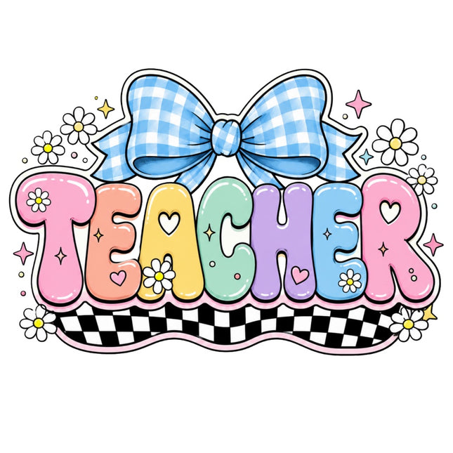 Teacher 100% Cotton Fabric Panel Block Quilt Square AAB1015