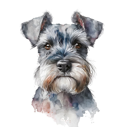 schnauzer dog quilt block