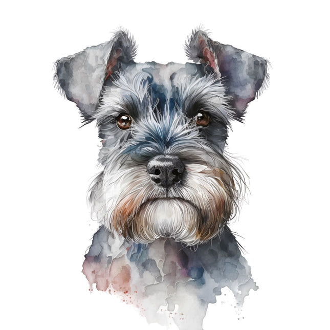 schnauzer dog quilt block