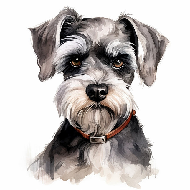 schnauzer dog quilt block