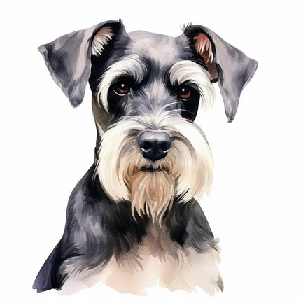 schnauzer dog quilt block