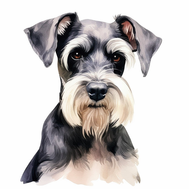 schnauzer dog quilt block