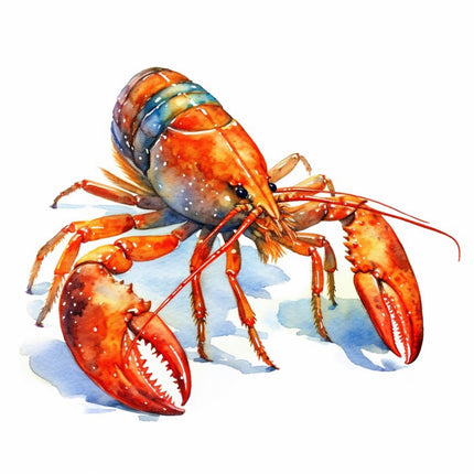 Crawfish 100% Cotton Fabric Panel Block Quilt Square FLIP-AAB1161