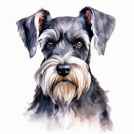 schnauzer dog quilt block