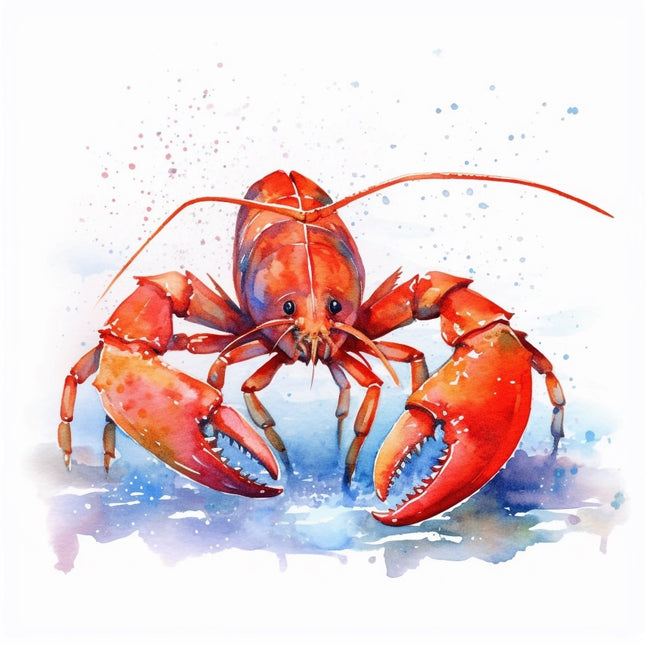 Crawfish 100% Cotton Fabric Panel Block Quilt Square FLIP-AAB1170