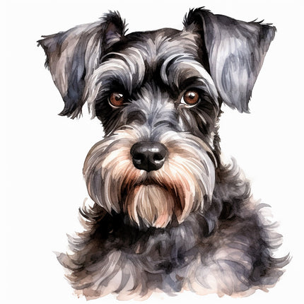 schnauzer dog quilt square