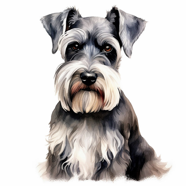 schnauzer dog quilt square