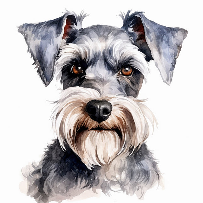 schnauzer dog quilt square