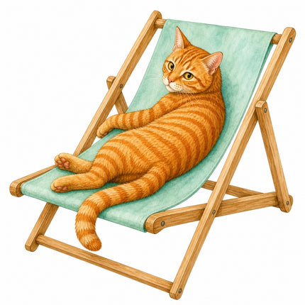 orange cat quilt square