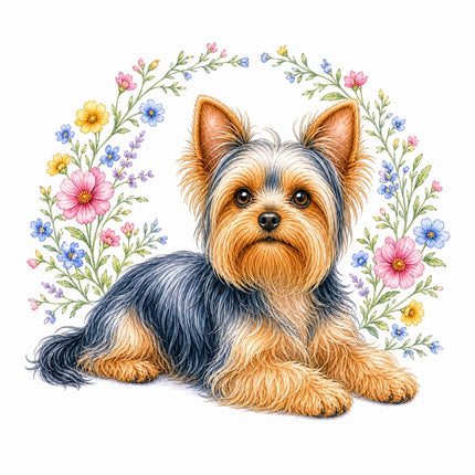 yorkie quilt square