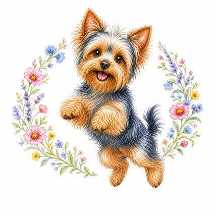 yorkie quilt square