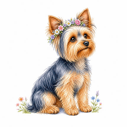 yorkie quilt square