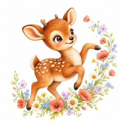 deer fabric panel