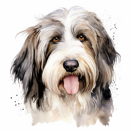 shaggy collie fabric panel