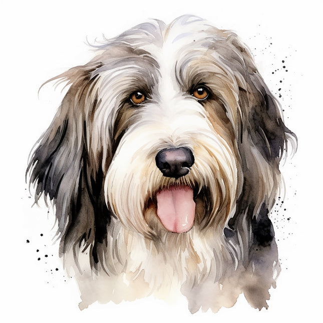 shaggy collie fabric panel