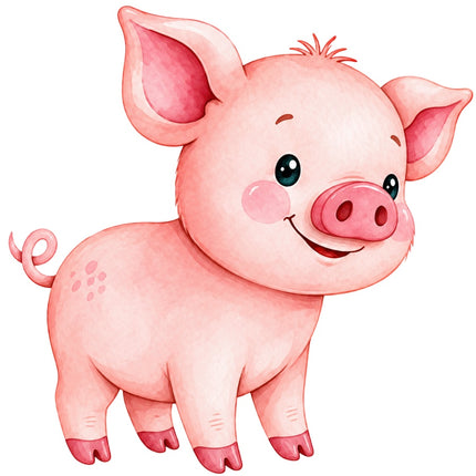 pig quilt square
