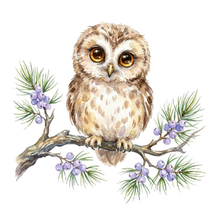 owl fabric panel