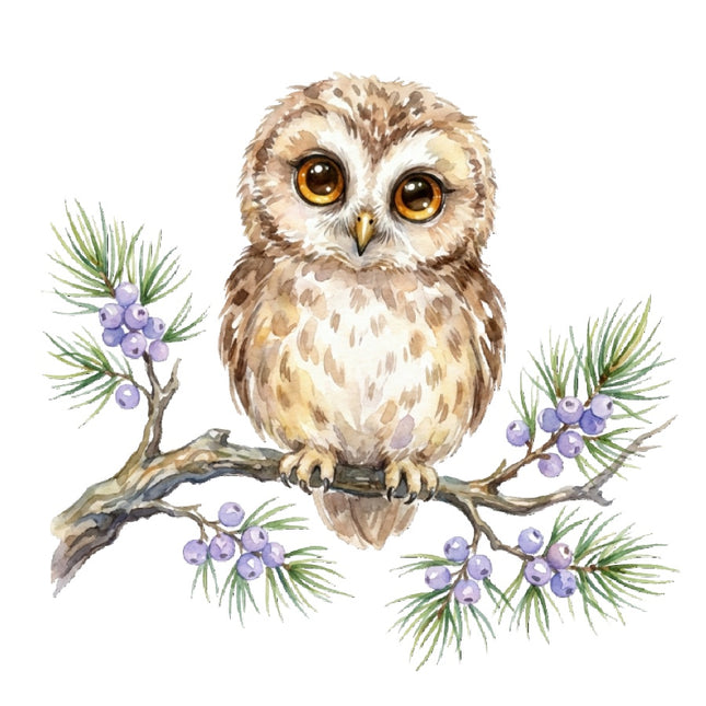 owl fabric panel
