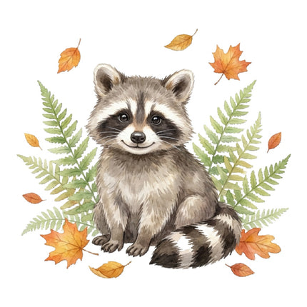 raccoon fabric panel