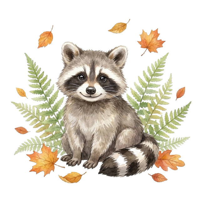raccoon fabric panel