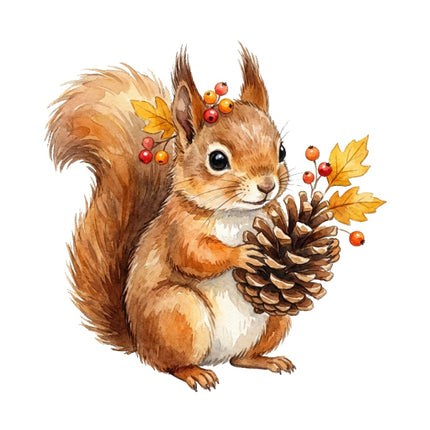 squirrel fabric panel