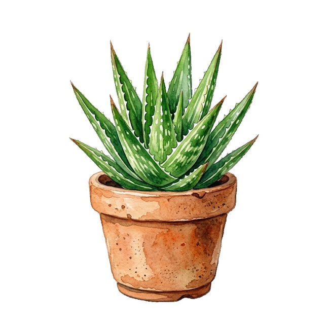 aloe plant quilt square