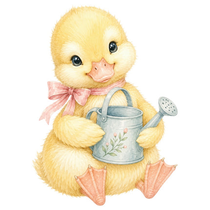 Yellow Duckling 100% Cotton Fabric Panel Block Quilt Square AAB1681