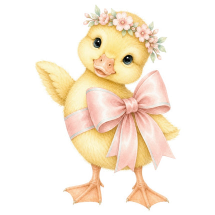 Yellow Duckling 100% Cotton Fabric Panel Block Quilt Square FLIP-AAB1686