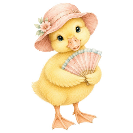 Yellow Duckling 100% Cotton Fabric Panel Block Quilt Square AAB1688