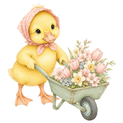 duckling fabric panel