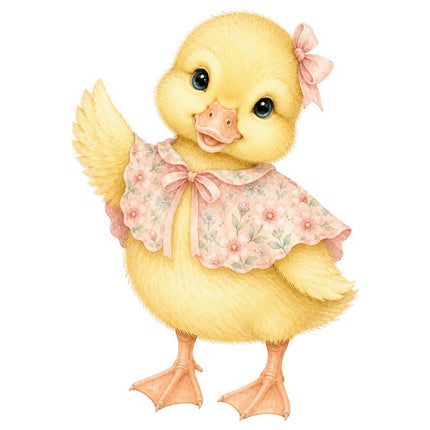 Yellow Duckling 100% Cotton Fabric Panel Block Quilt Square FLIP-AAB1690