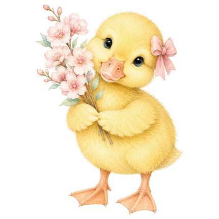 Yellow Duckling 100% Cotton Fabric Panel Block FLIP-AAB1692
