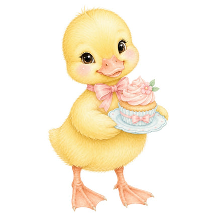 yellow duckling quilt square