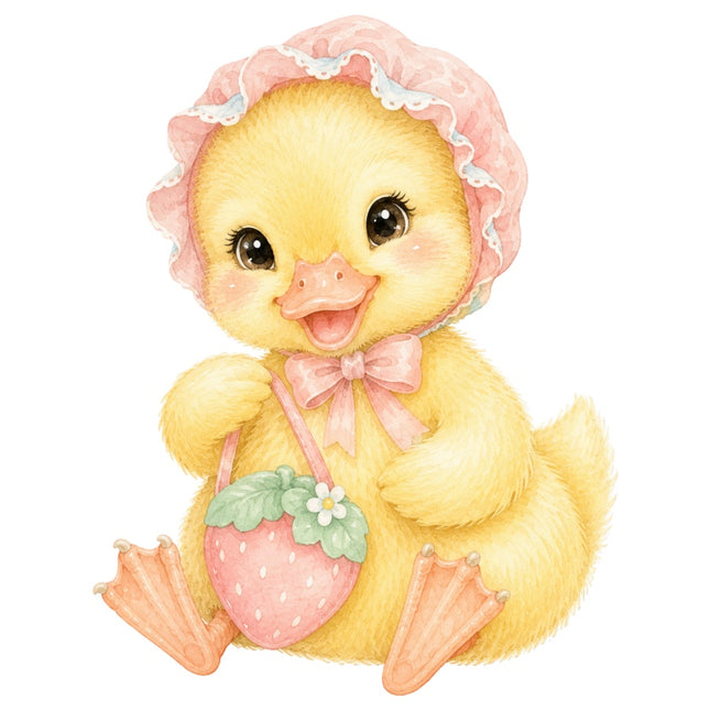 yellow duckling quilt block