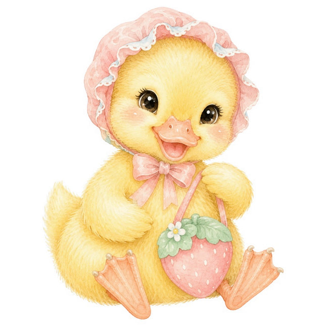 Yellow Duckling 100% Cotton Fabric Panel Block FLIP-AAB1700
