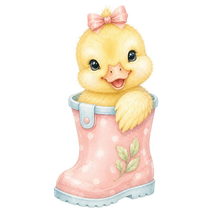 yellow duckling quilt block