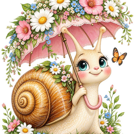 snail quilt square