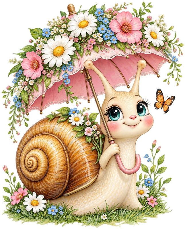 snail quilt square